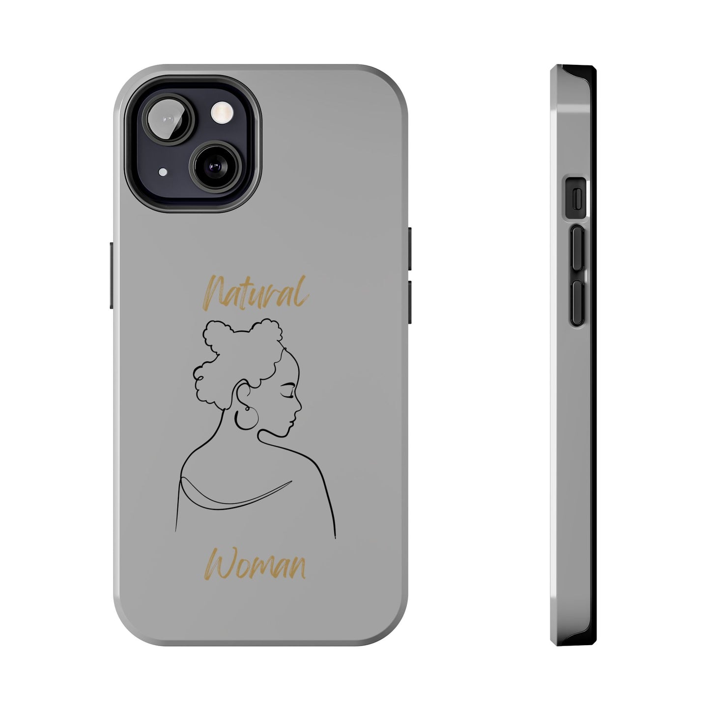 Natural Woman Twists (BL) Tough Phone Cases LIGHT GREY