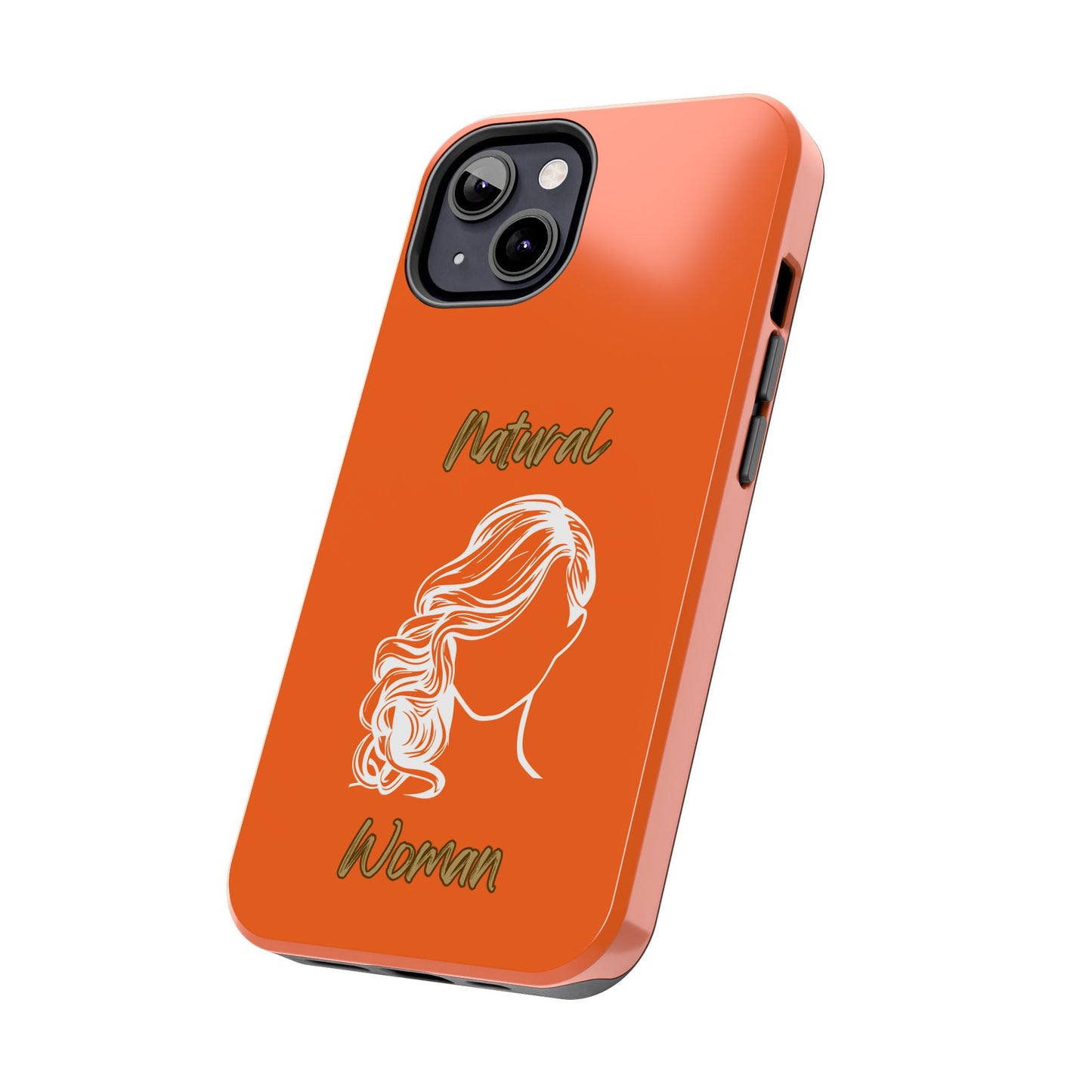 Natural Woman Long Curl (WL)Tough Phone Cases ORANGE