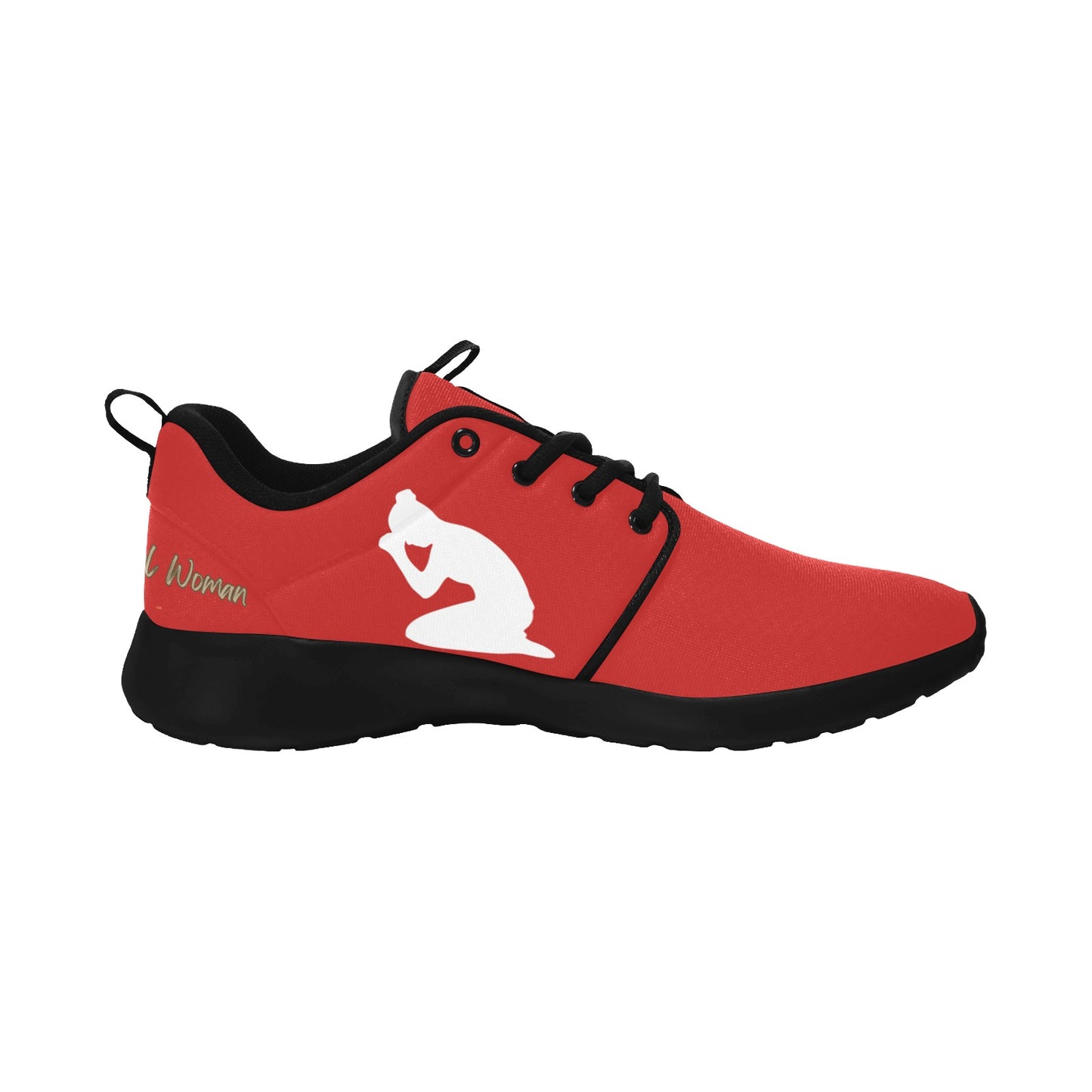 Natural Woman PRAY (WL) RED w/ Black Sole Sneakers