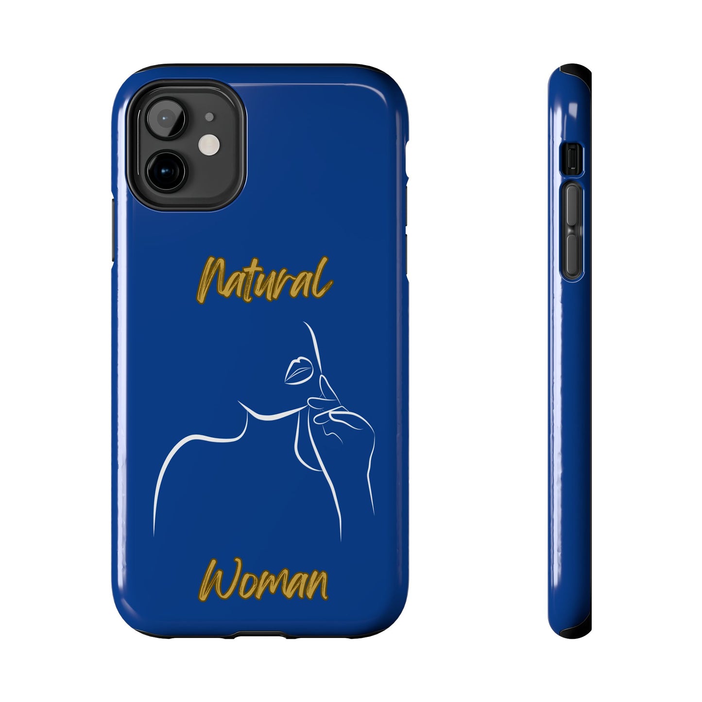 Natural Woman Chin Up (WL)Tough Phone Cases DARK BLUE