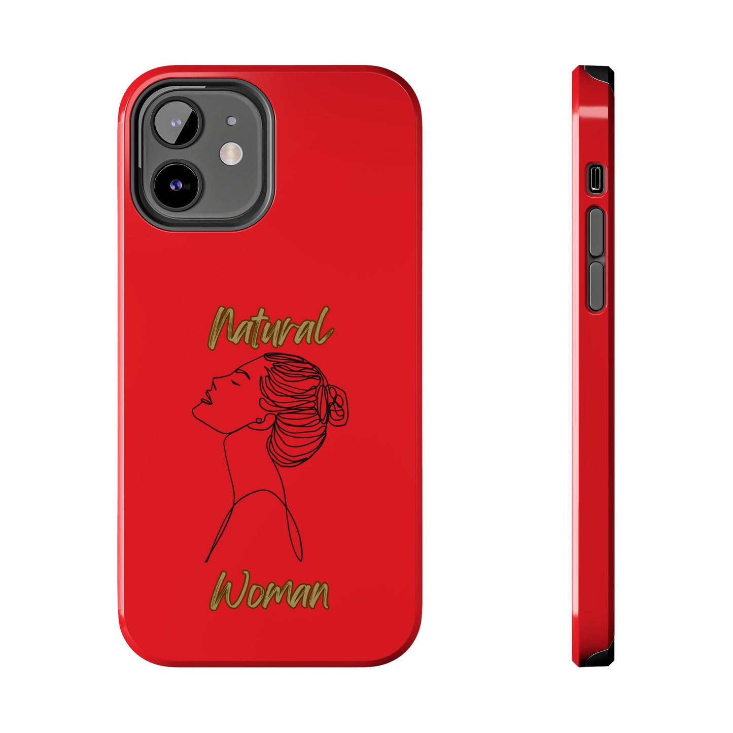 Natural Woman Wet Bun (BL) Tough Phone Cases RED