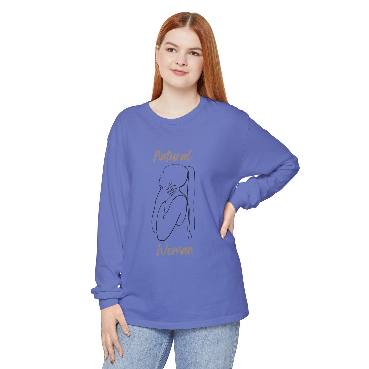 Natural Woman Ponytail (BL) Long Sleeve T-Shirt