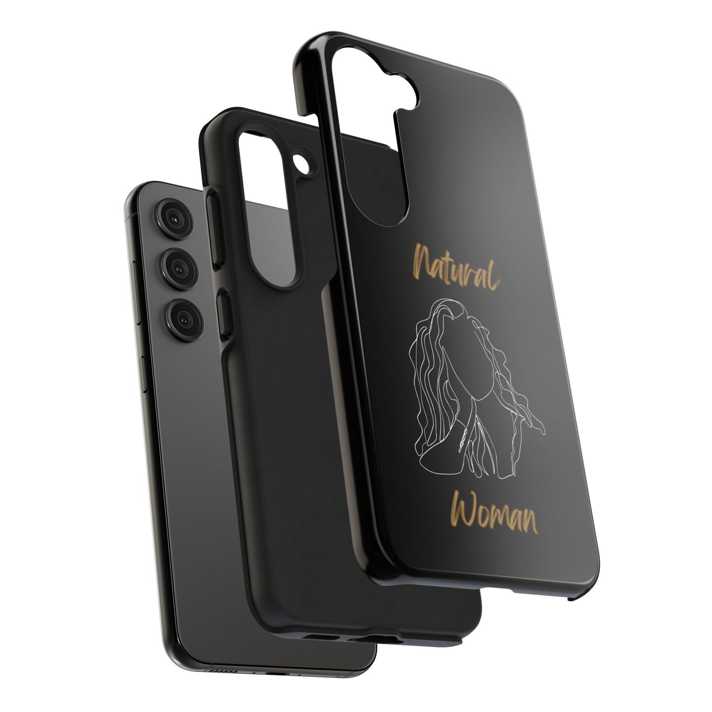 Natural Woman Relaxed (WL) Tough Phone Cases BLACK