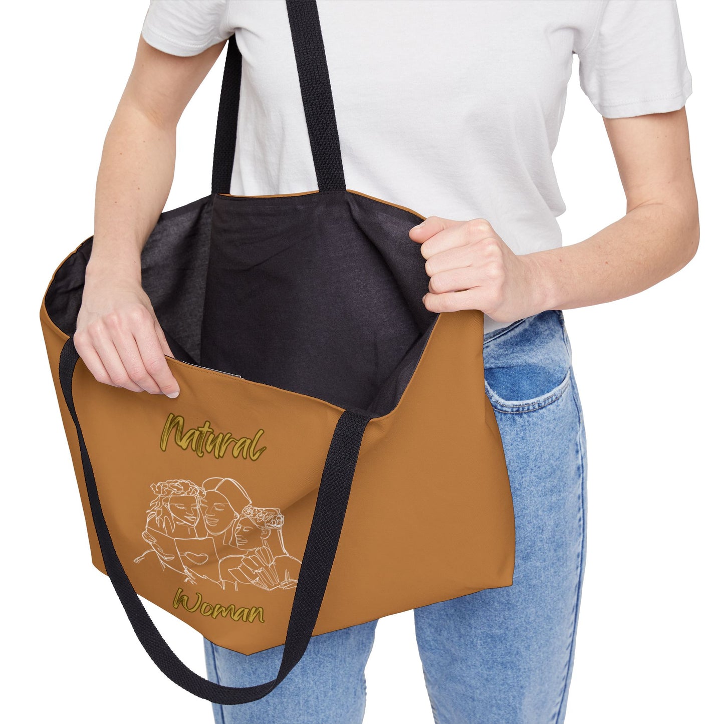 Natural Woman Me & My Girls (WL) Weekender Tote Bag LIGHT BROWN