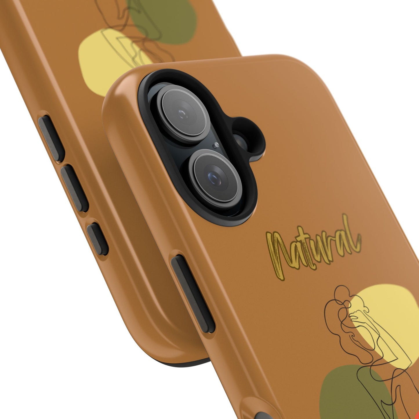 Natural Woman Colorful Pose (BL)Tough Phone Cases LIGHT BROWN