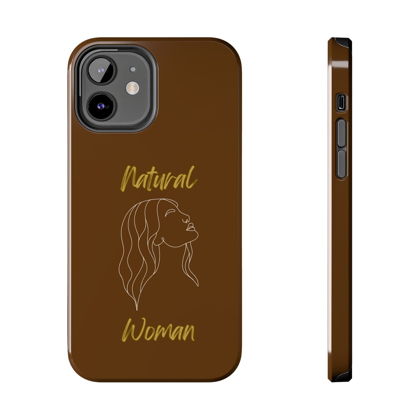Natural Woman Breeze On Face (WL)Tough Phone Cases BROWN