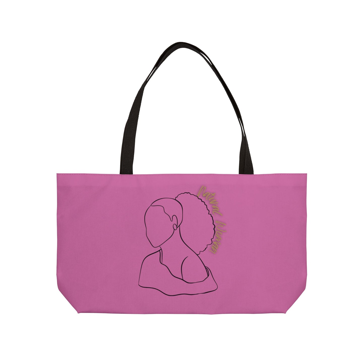 Natural Woman Behind Head (BL) Weekender Tote Bag LIGHT PINK