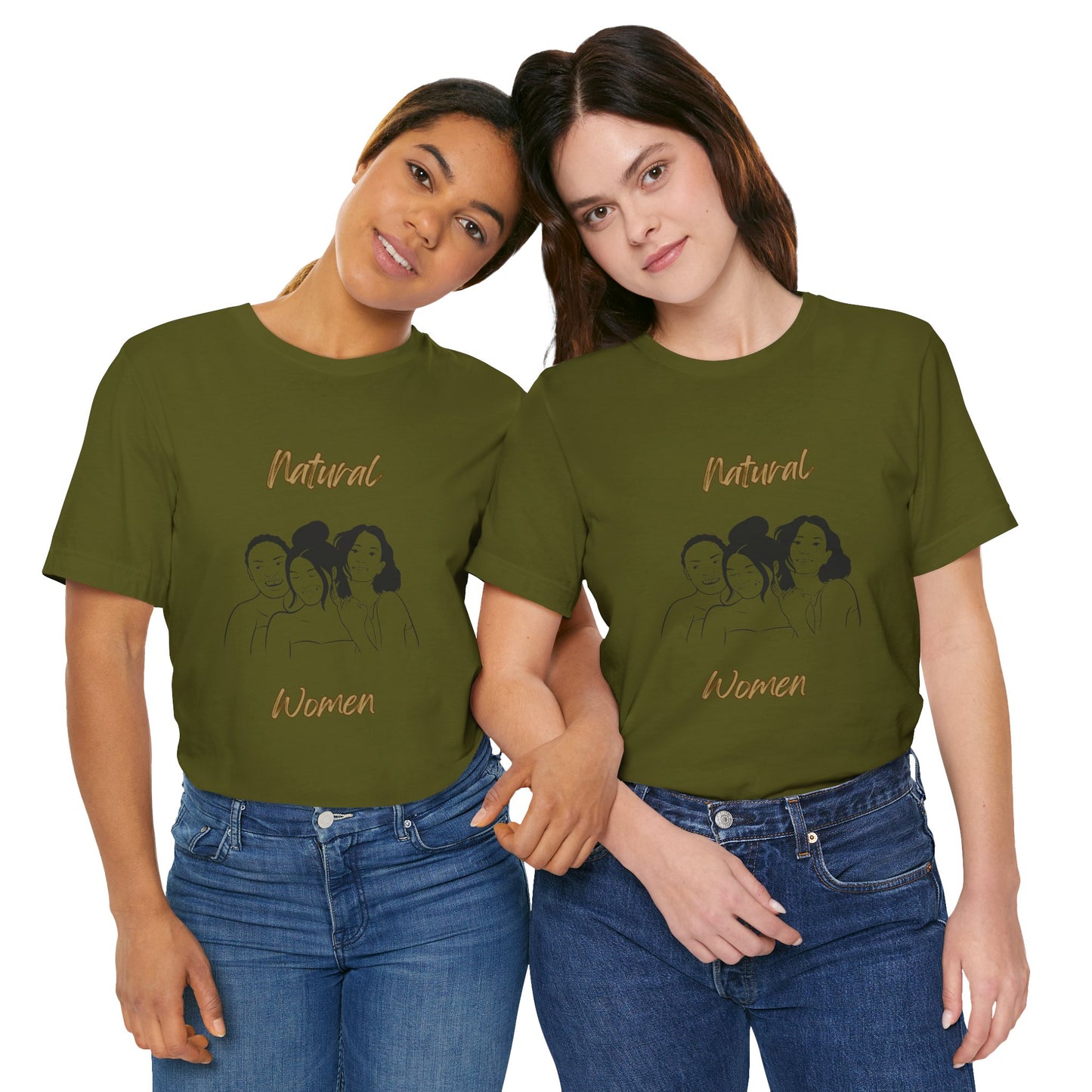 Natural Woman Laughing Friends (BL) Short Sleeve T-Shirt