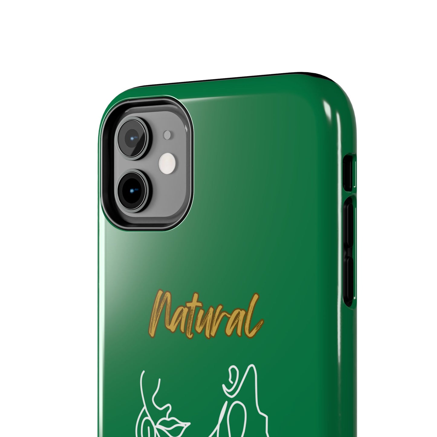 Natural Woman Lips (WL)Tough Phone Cases DARK GREEN