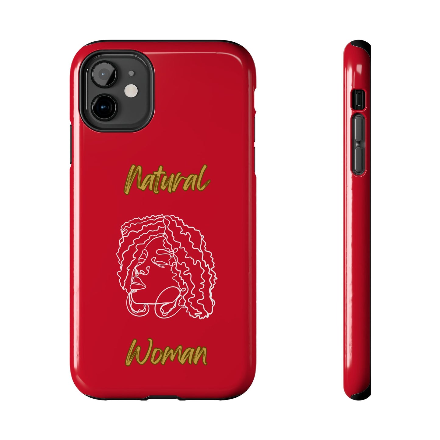 Natural Woman Naturally Me (WL)Tough Phone Cases DARK RED