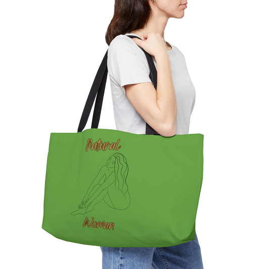 Natural Woman Beauty (BL) Weekender Tote Bag GREEN