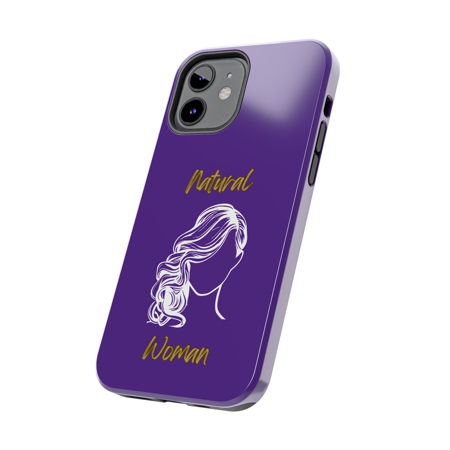 Natural Woman Long Curl (WL)Tough Phone Cases PURPLE