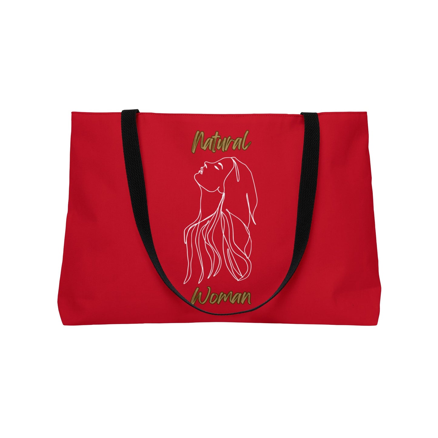 Natural Woman Appreciation (WL) WeekenderTote Bag DARK RED