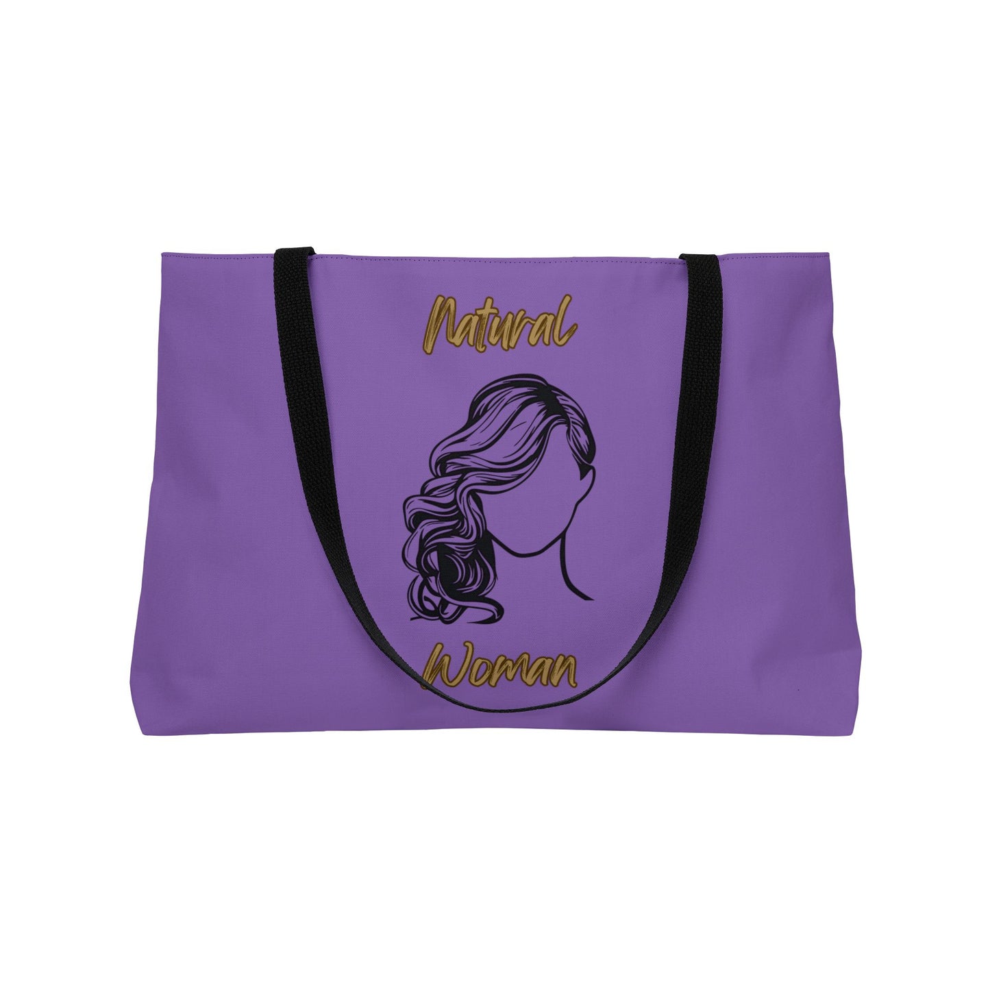 Natural Woman Long Curl (BL) Weekender Tote Bag LIGHT PURPLE