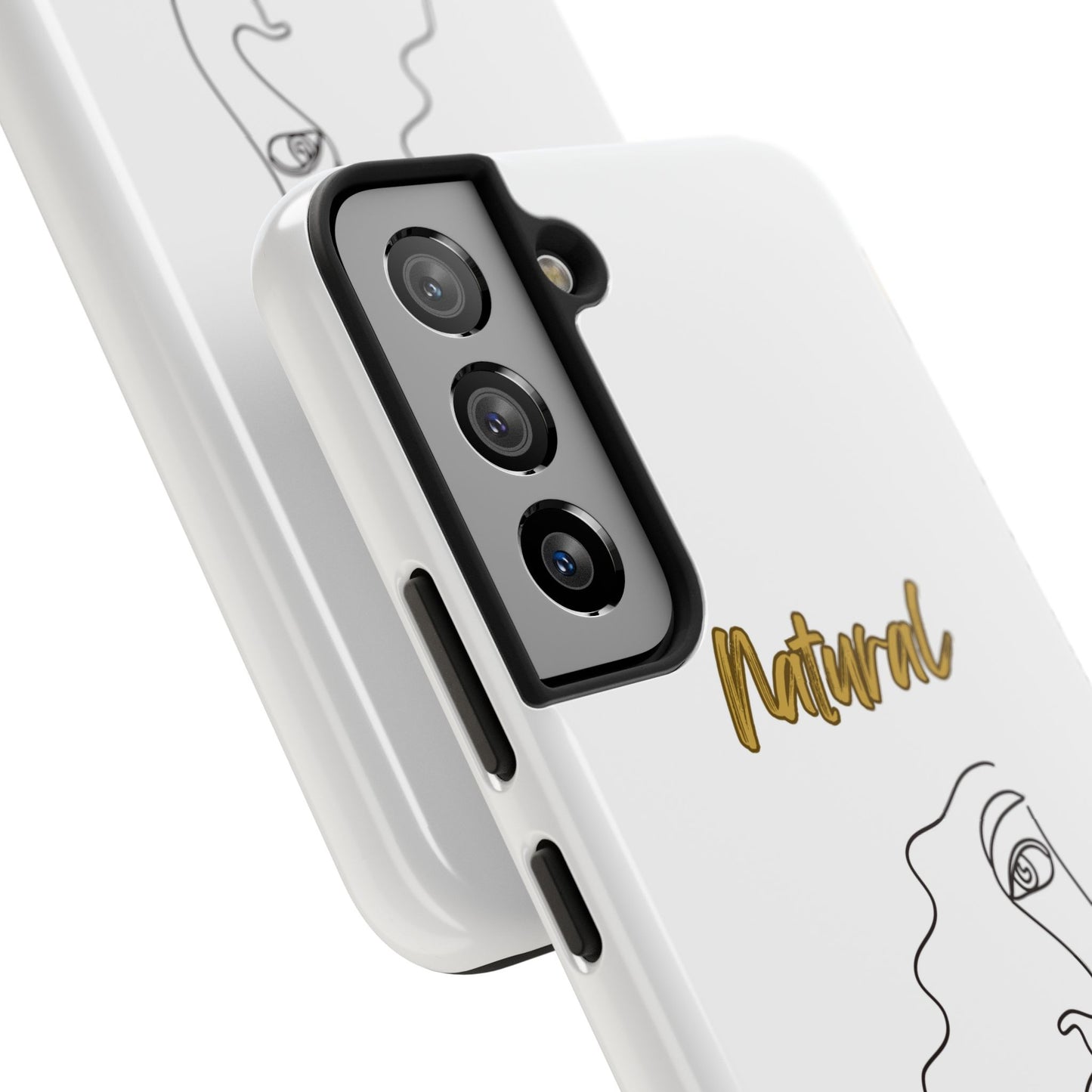 Natural Woman Peekaboo (BL)Tough Phone Cases WHITE