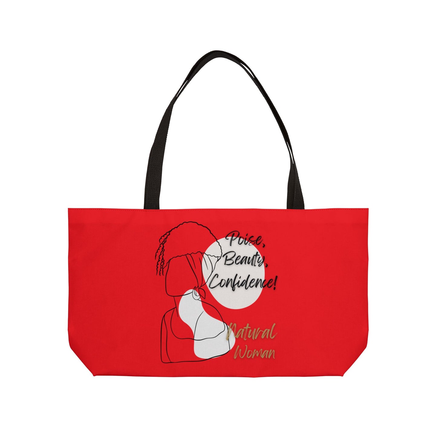Natural Woman Puff (BL) Weekender Tote Bag RED