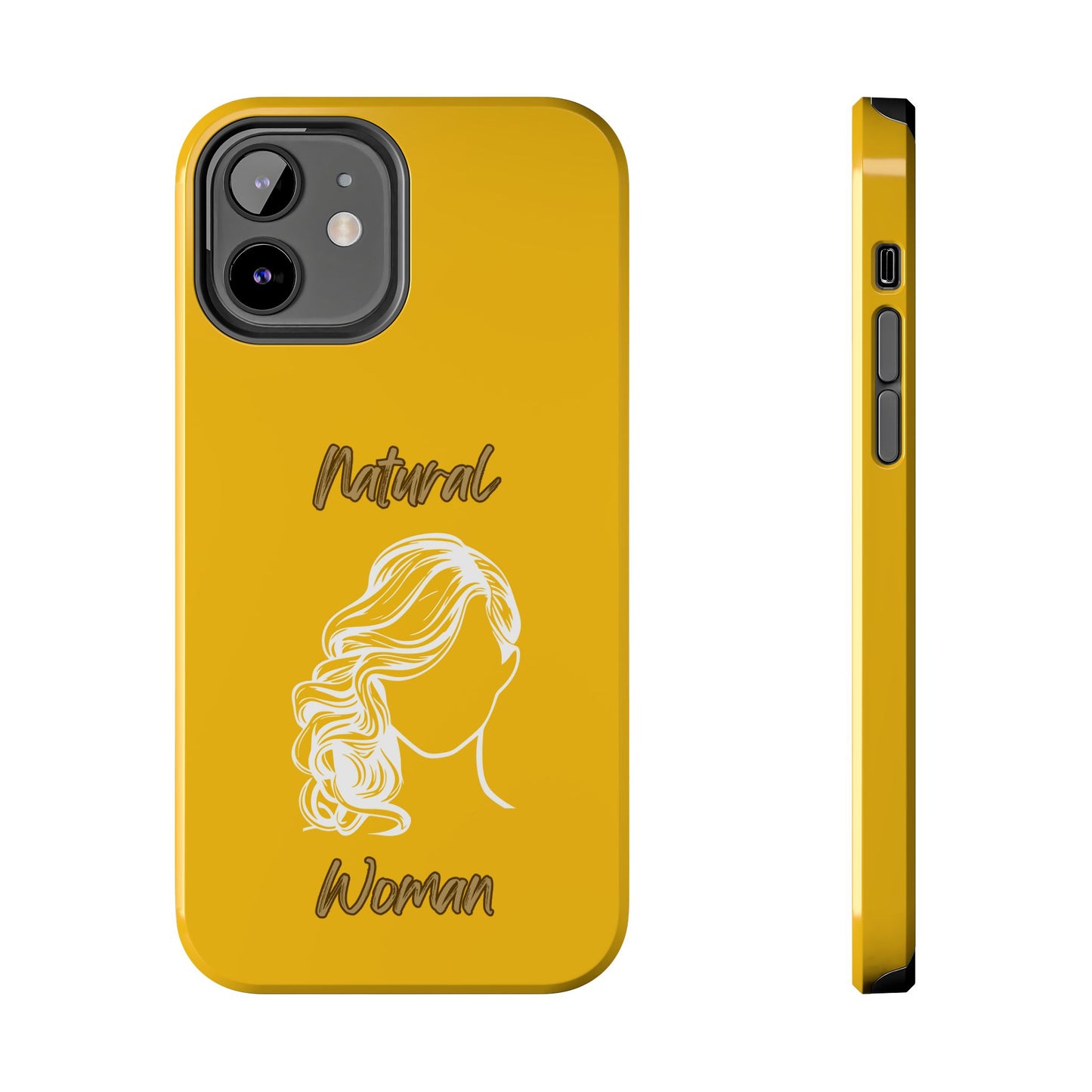 Natural Woman Long Curl (WL)Tough Phone Cases YELLOW