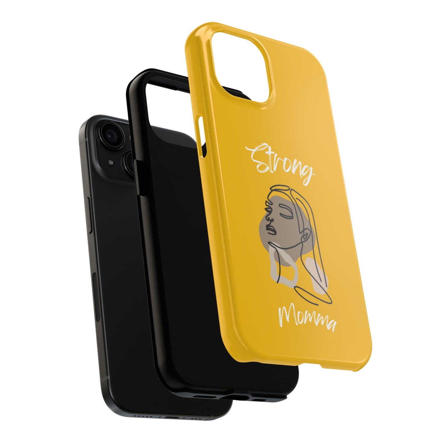 Strong Momma (WL) Tough Phone Cases YELLOW