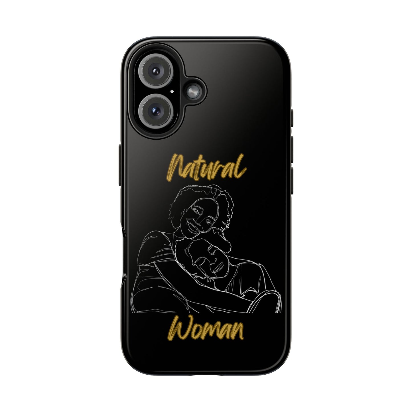 Natural Woman Loving Embrace (WL)Tough Phone Cases BLACK