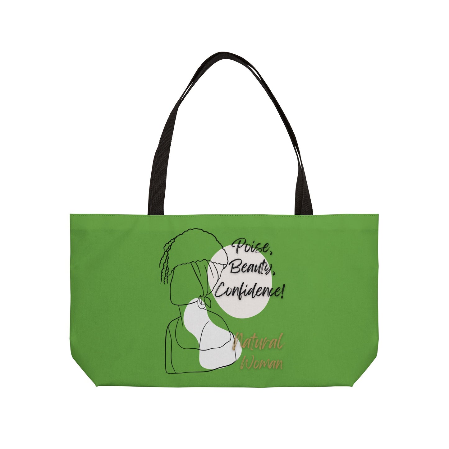 Natural Woman Puff (BL) Weekender Tote Bag GREEN