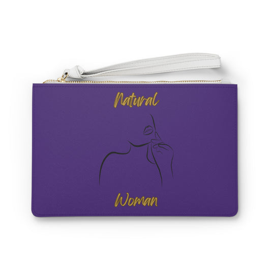 Natural Woman Chin Up (BL) Clutch Bag PURPLE