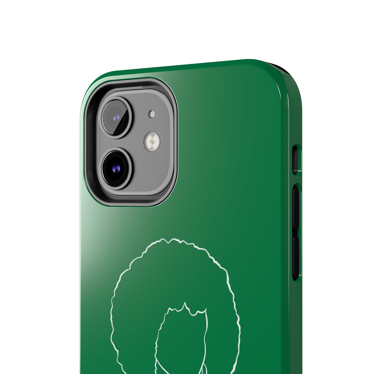 Natural Woman Afro (WL)Tough Phone Cases DARK GREEN