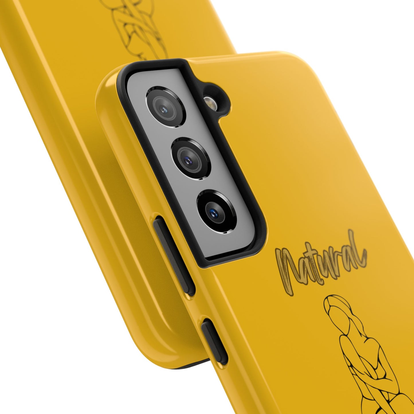 Natural Woman Shoulder Action (BL)Tough Phone Cases YELLOW