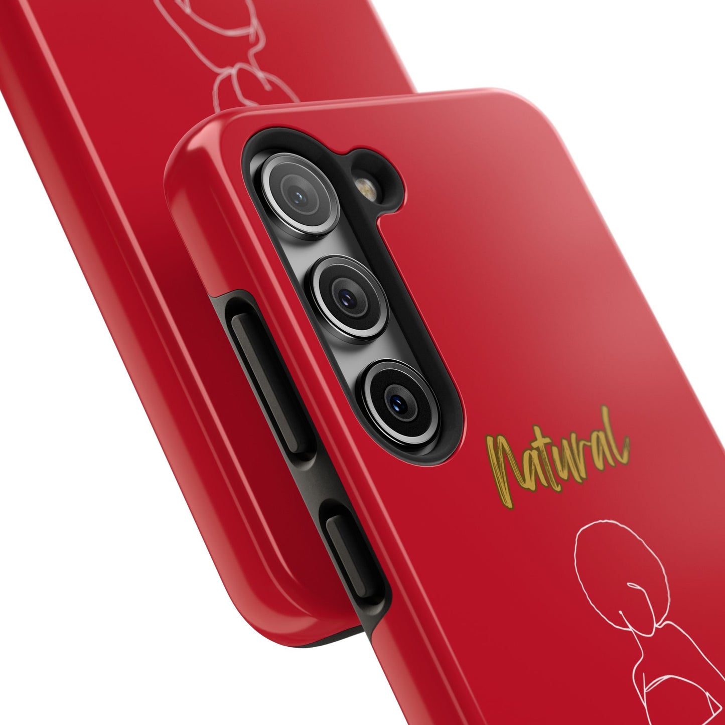 Natural Woman Sho Nuff (WL)Tough Phone Cases DARK RED