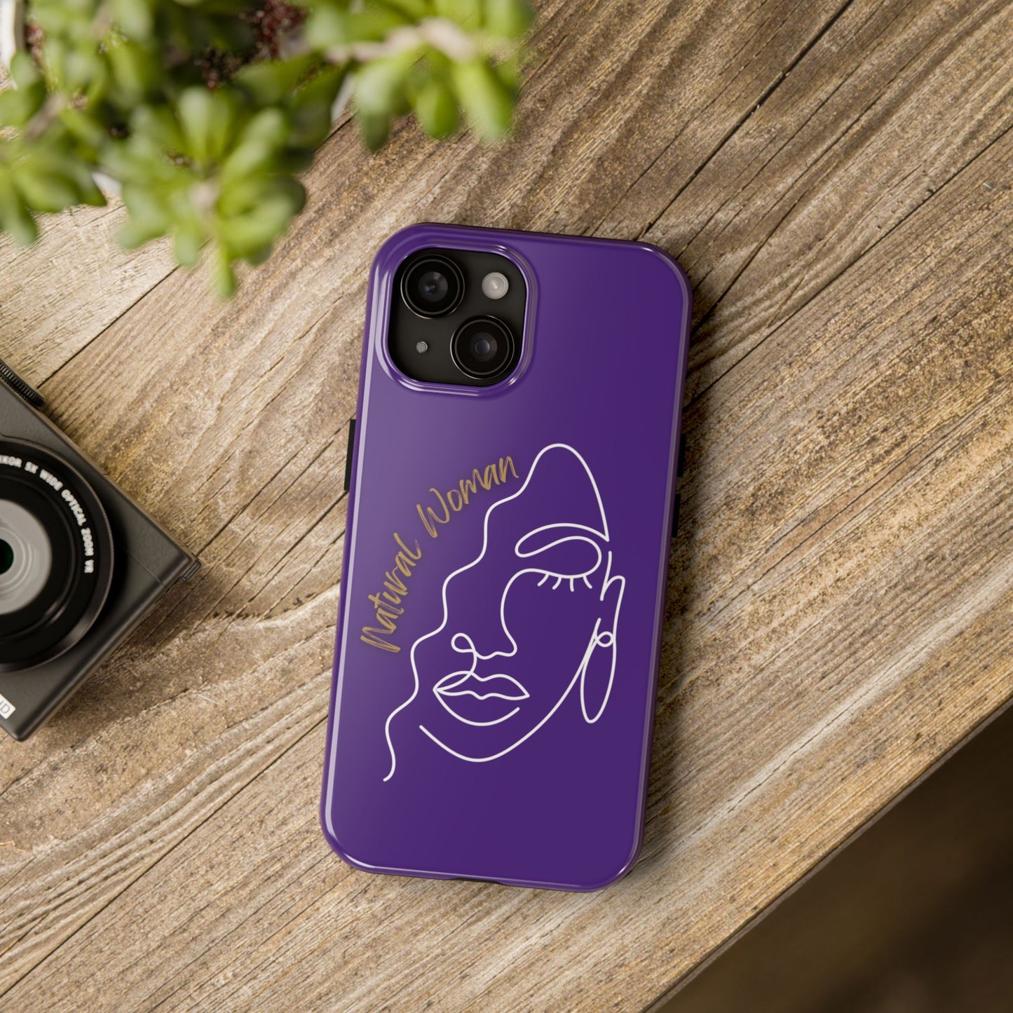 Natural Woman Half Face (WL)Tough Phone Case PURPLE