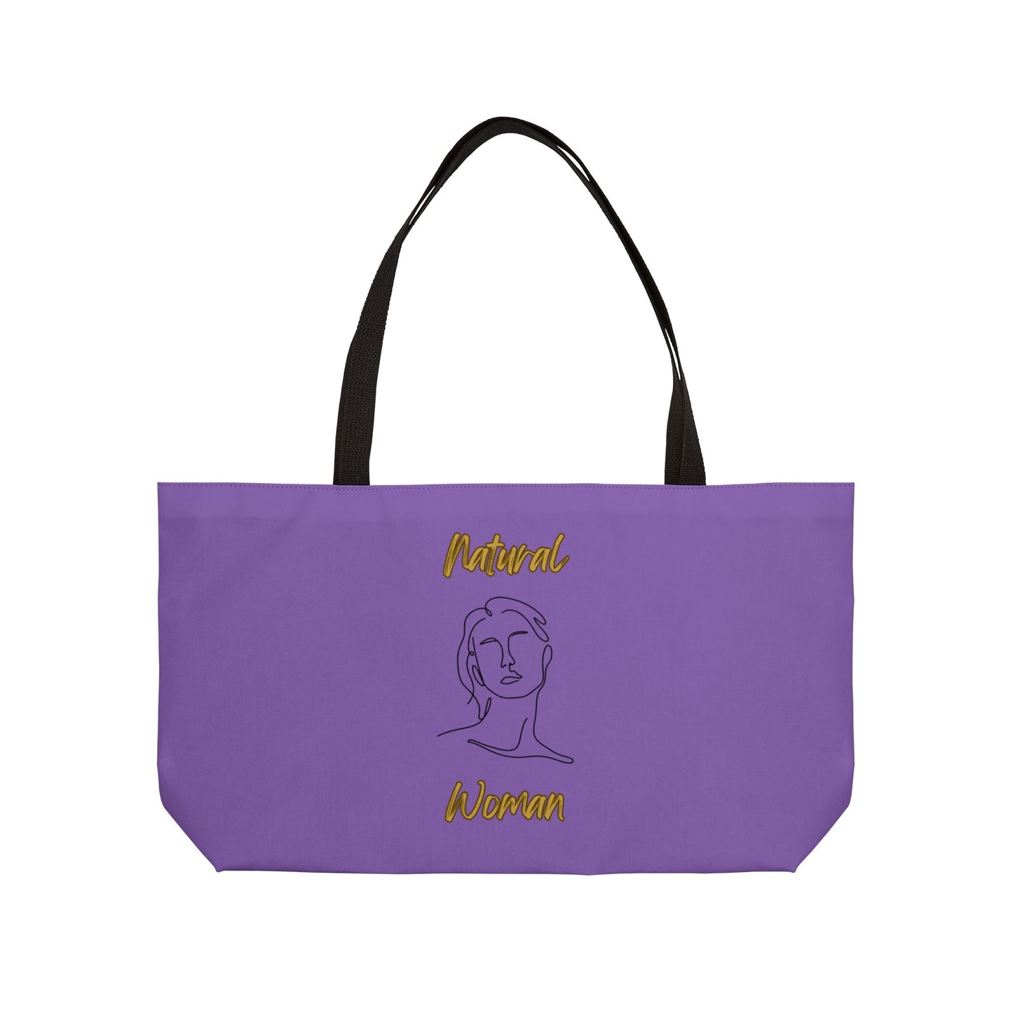 Natural Woman Hello (BL) Weekender Tote Bag LIGHT PURPLE