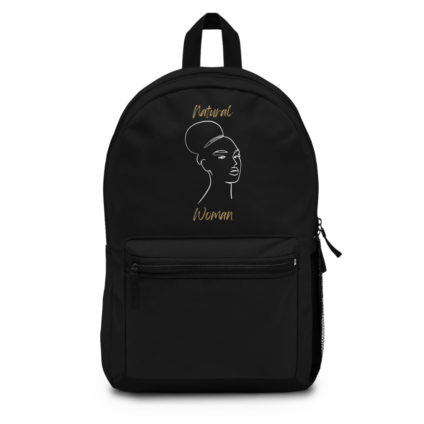 Natural Woman Hair Up (WL) Backpack BLACK