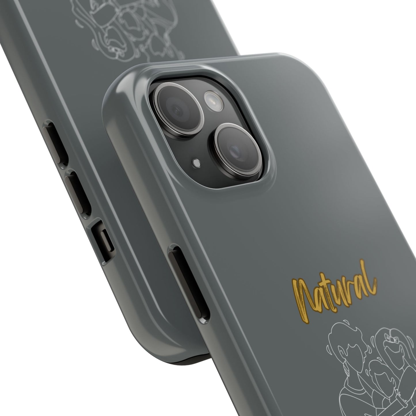 Natural Woman Bear Hugs (WL) Tough Phone Cases DARK GREY
