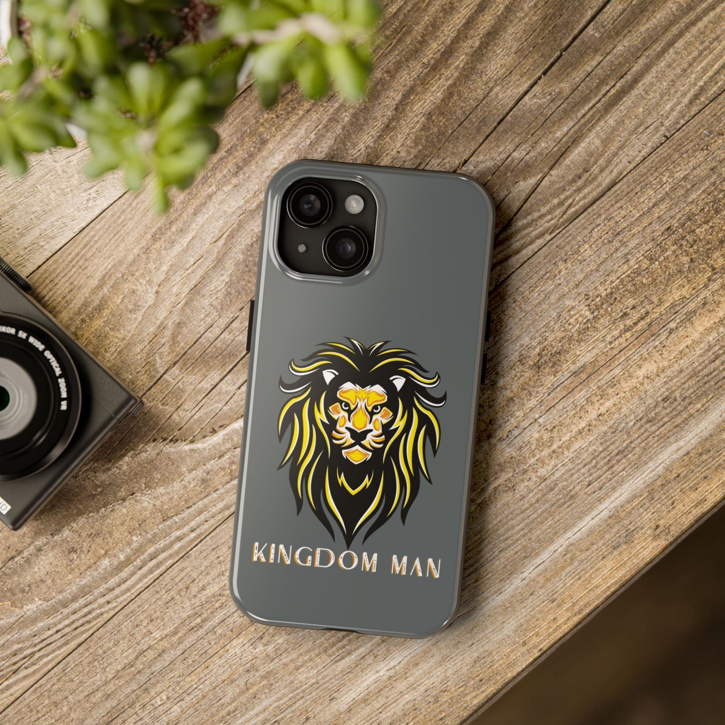 Kingdom Man (White-Gold Label) Tough Phone Case DARK GREY