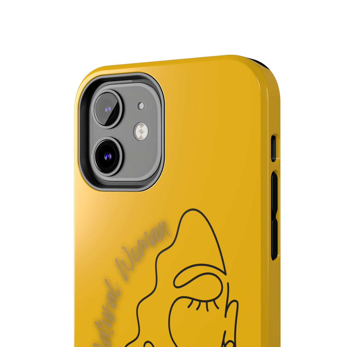 Natural Woman Half Face (BL)Tough Phone Case YELLOW
