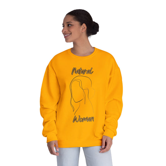 Natural Woman Hanging hair (BL) Crewneck Sweatshirt