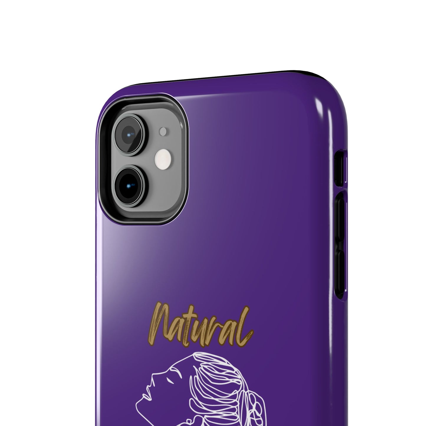 Natural Woman Wet Bun (WL) Tough Phone Cases PURPLE