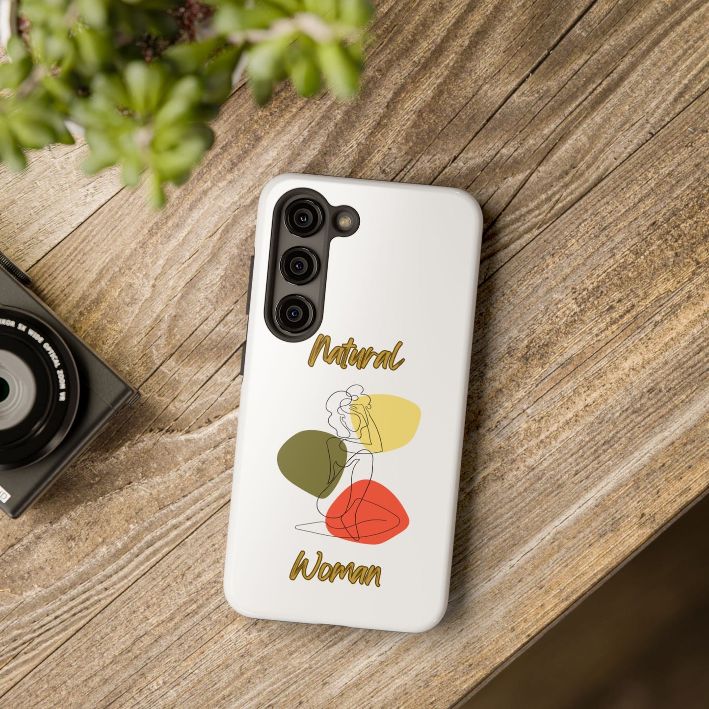 Natural Woman Colorful Pose (BL)Tough Phone Cases WHITE