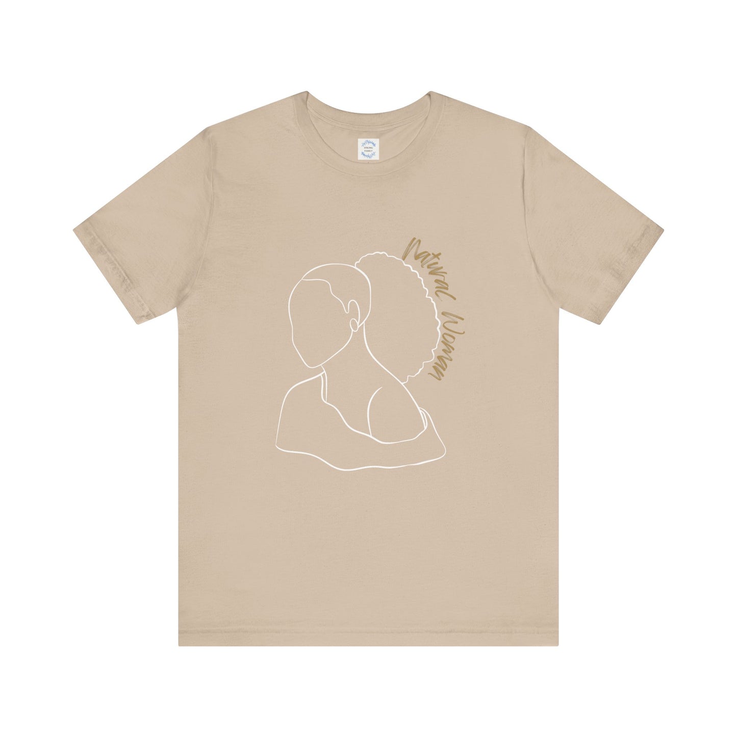 Natural Woman Behind Head Puff (WL) Short Sleeve T-Shirt