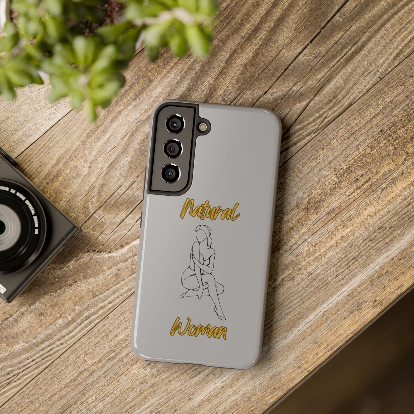 Natural Woman Shoulder Action (BL)Tough Phone Cases LIGHT GREY