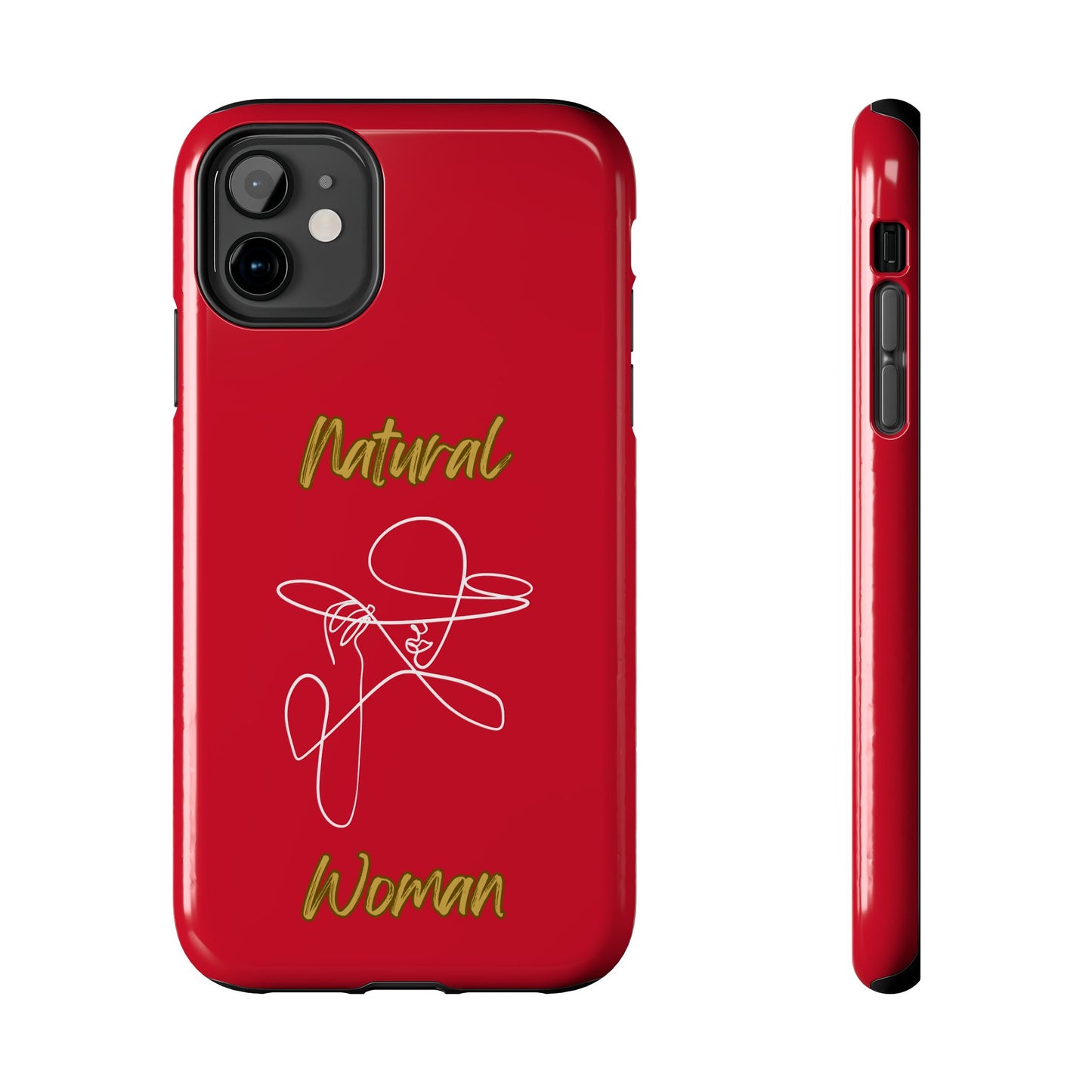 Natural Woman An Original (WL)Tough Phone Cases DARK RED