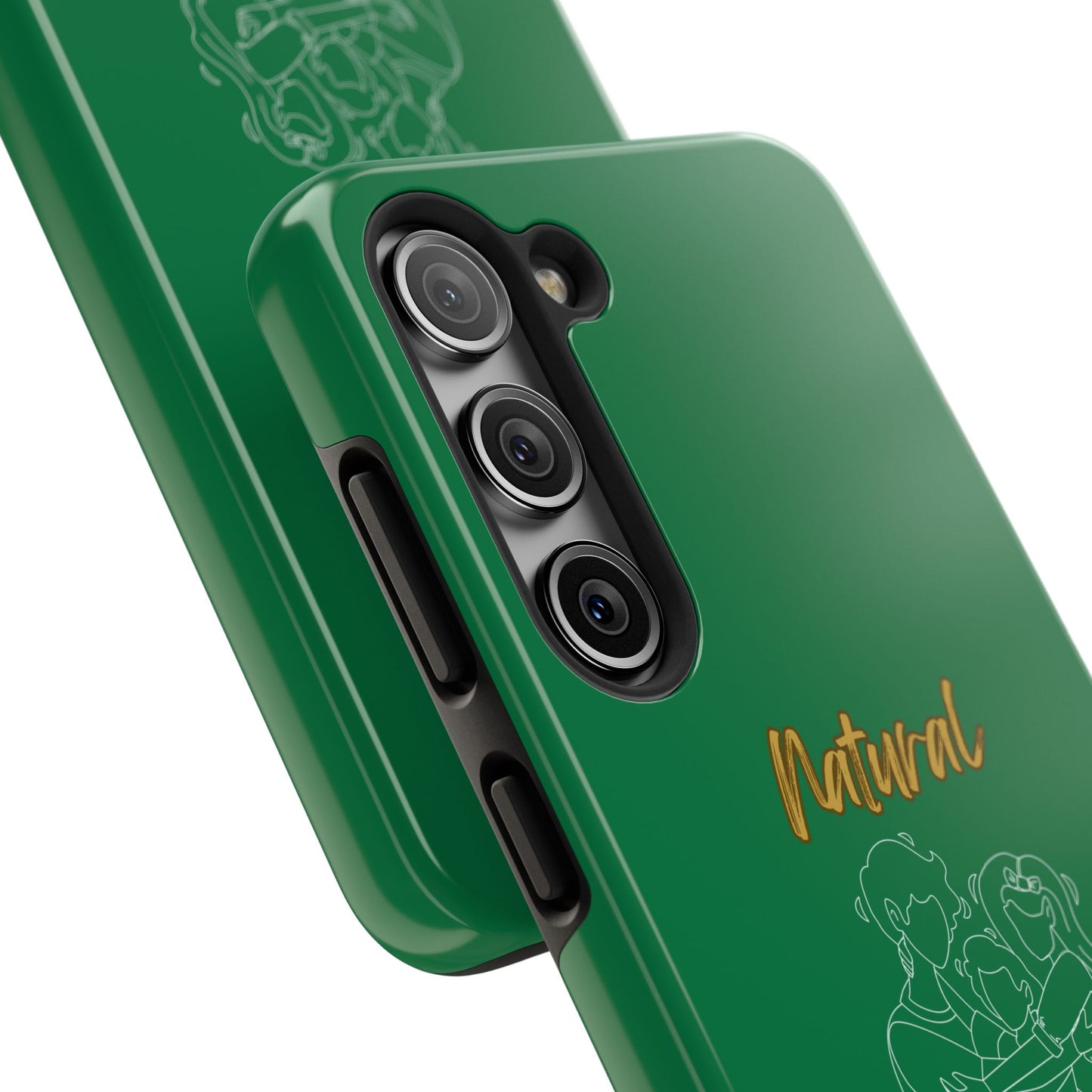 Natural Woman Bear Hugs (WL) Tough Phone Cases DARK GREEN