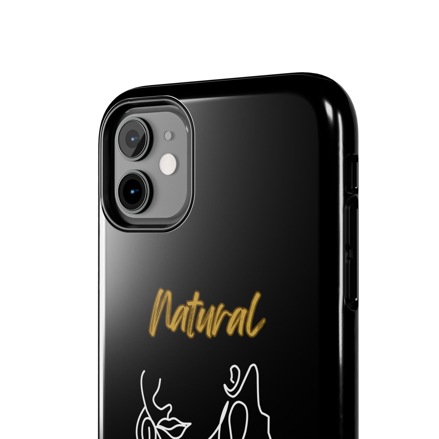 Natural Woman Lips (WL)Tough Phone Cases BLACK
