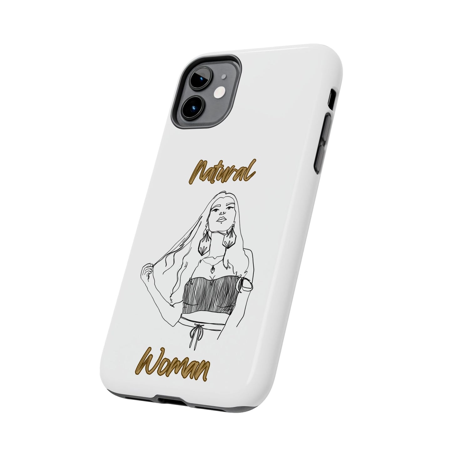Natural Woman Thinking (BL)Tough Phone Cases WHITE