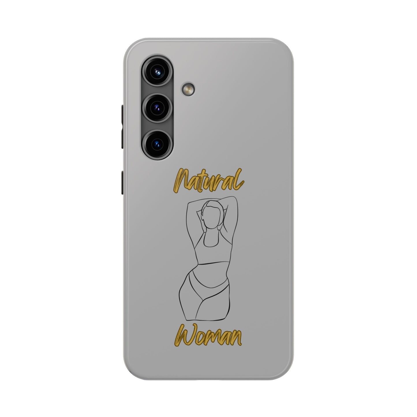 Natural Woman I Love Me (BL)Tough Phone Cases LIGHT GREY