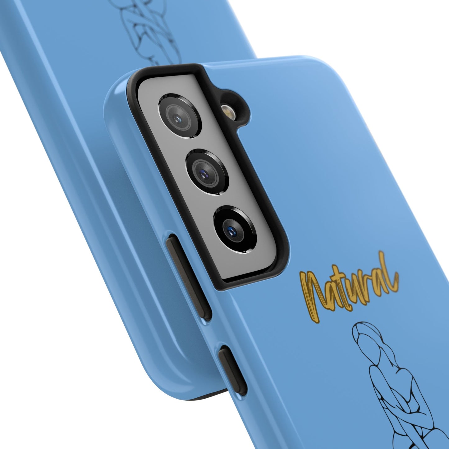 Natural Woman Shoulder Action (BL)Tough Phone Cases LIGHT BLUE
