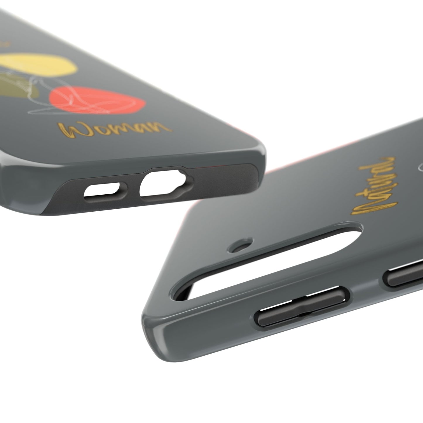 Natural Woman Colorful Pose (WL)Tough Phone Cases DARK GREY