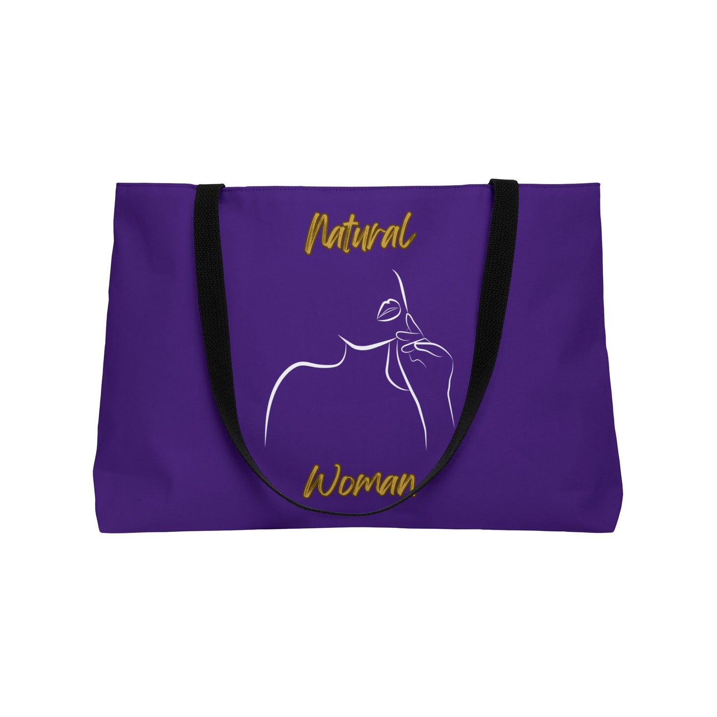 Natural Woman Chin Up (WL) Weekender Tote Bag PURPLE