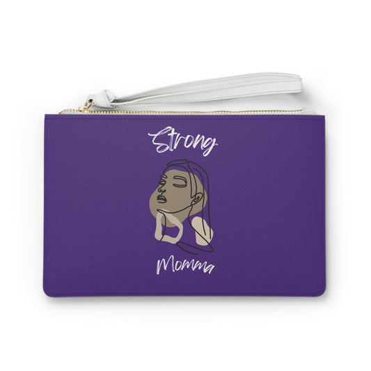 Strong Momma (WL) Clutch Bag PURPLE