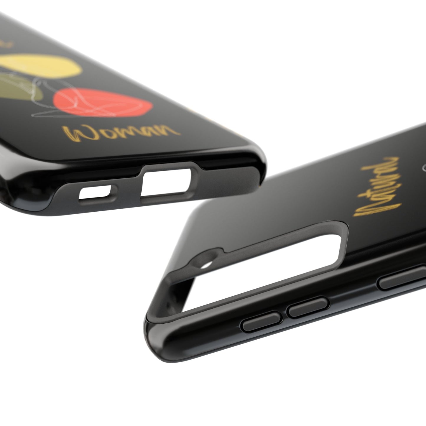 Natural Woman Colorful Pose (WL)Tough Phone Cases BLACK