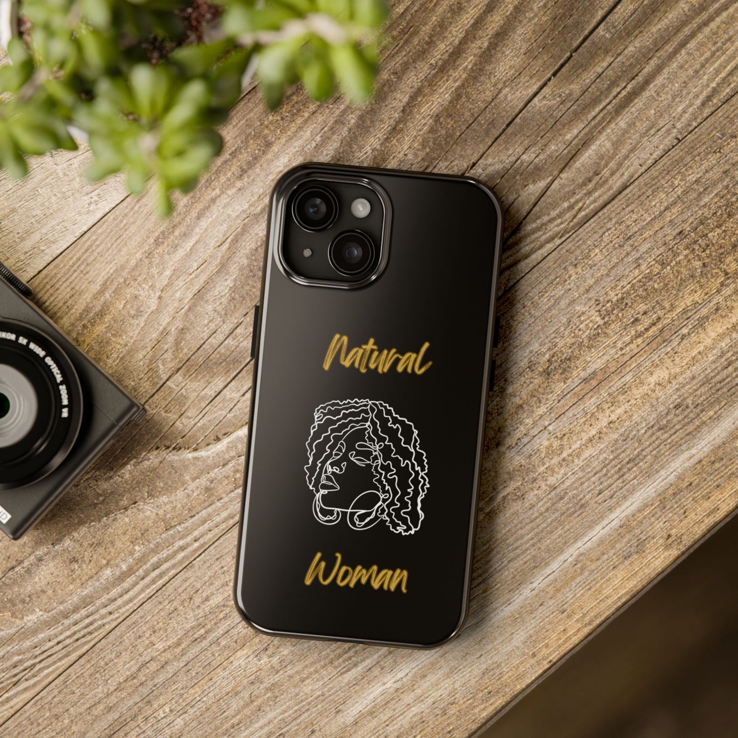 Natural Woman Naturally Me (WL)Tough Phone Cases BLACK